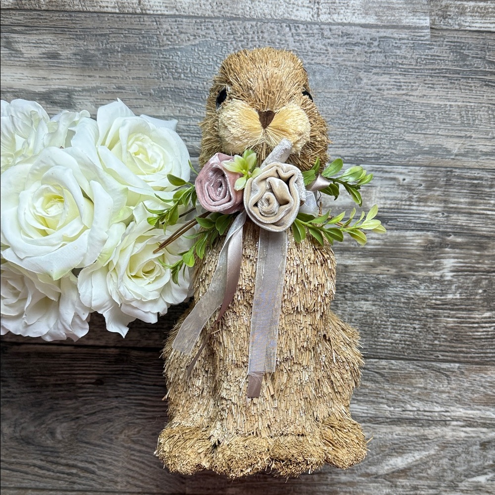 Bunny with Floral Accents